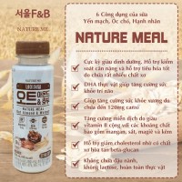 Sữa Yến Mạch Hạnh Nhân Óc chó Nature Meal Hàn Quốc